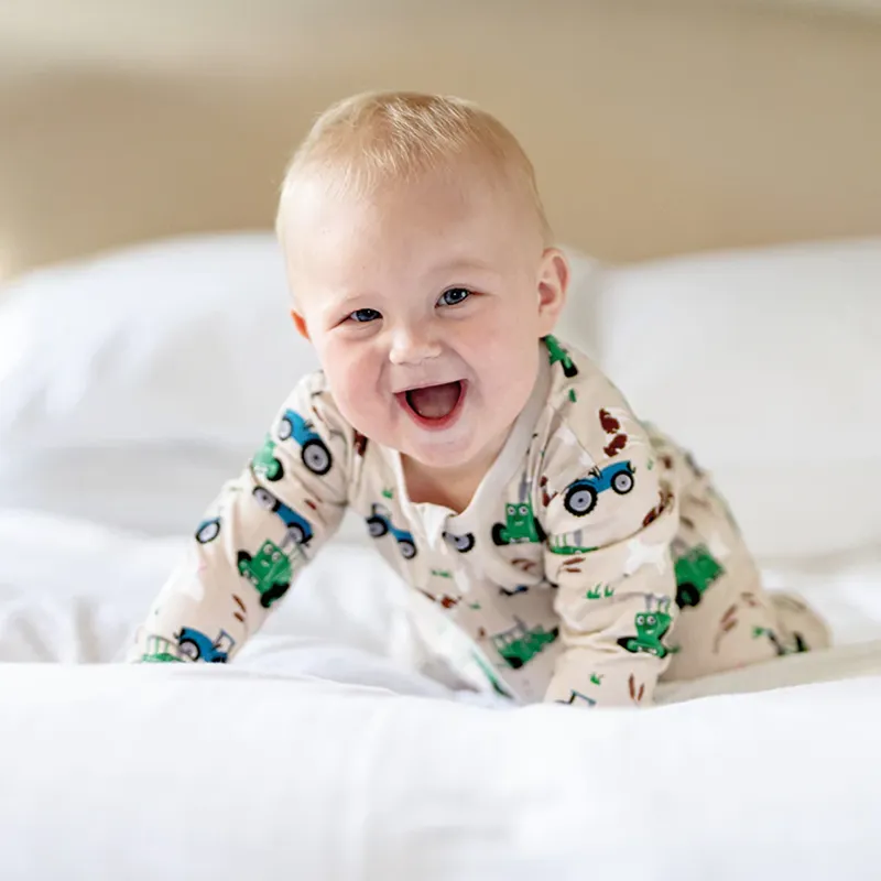 Tractor Ted Baby Sleepsuit-3